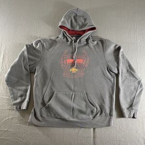 J. America Iowa State Sweater Mens XL Gray NCAA Outdoor Hooded Pullover Football